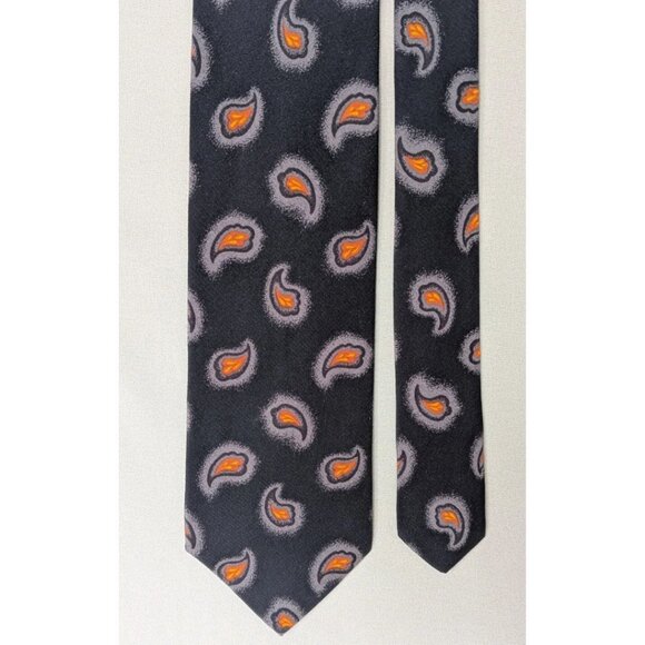 BOSS Hugo Boss 100% Silk Paisley Tie Made in Italy - Picture 1 of 4